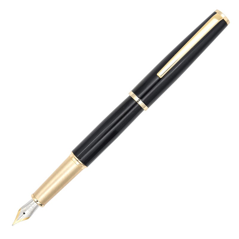 Gullor Fountain Pen JH95 with Ink Converter, Fine Nib, Black - Image 1